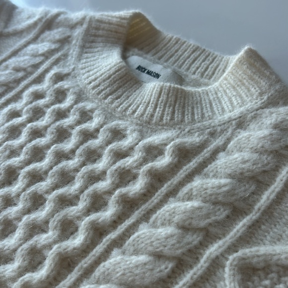 Buck Mason Highland Alpaca Cable Crew - Picture 4 of 10